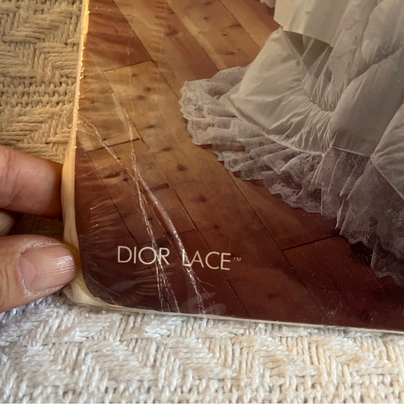 Wamsutta x Christian Dior • Dior Lace • Twin Flat Sheet Vintage Combed Cotton - Picture 3 of 7